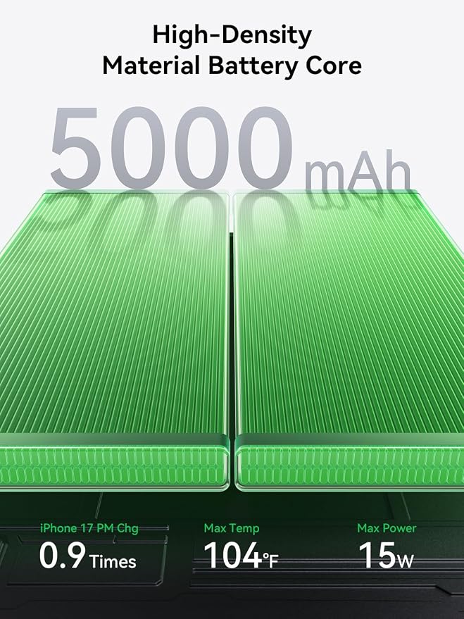 Cargador portátil inalámbrico magnético THREEKEY 15W 5000mAh miniatura 3