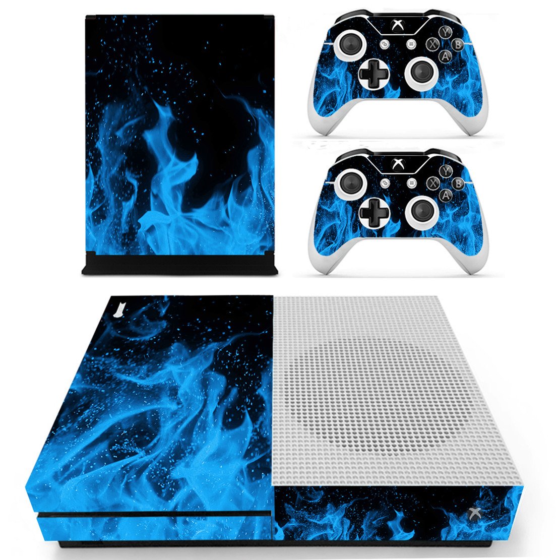DOTBUY Vinyl Decal Full Body Skin Sticker For Microsoft Xbox One S Console And 2 Controllers And Kinect 2.0 (Carbon Fiber Black) — view 25