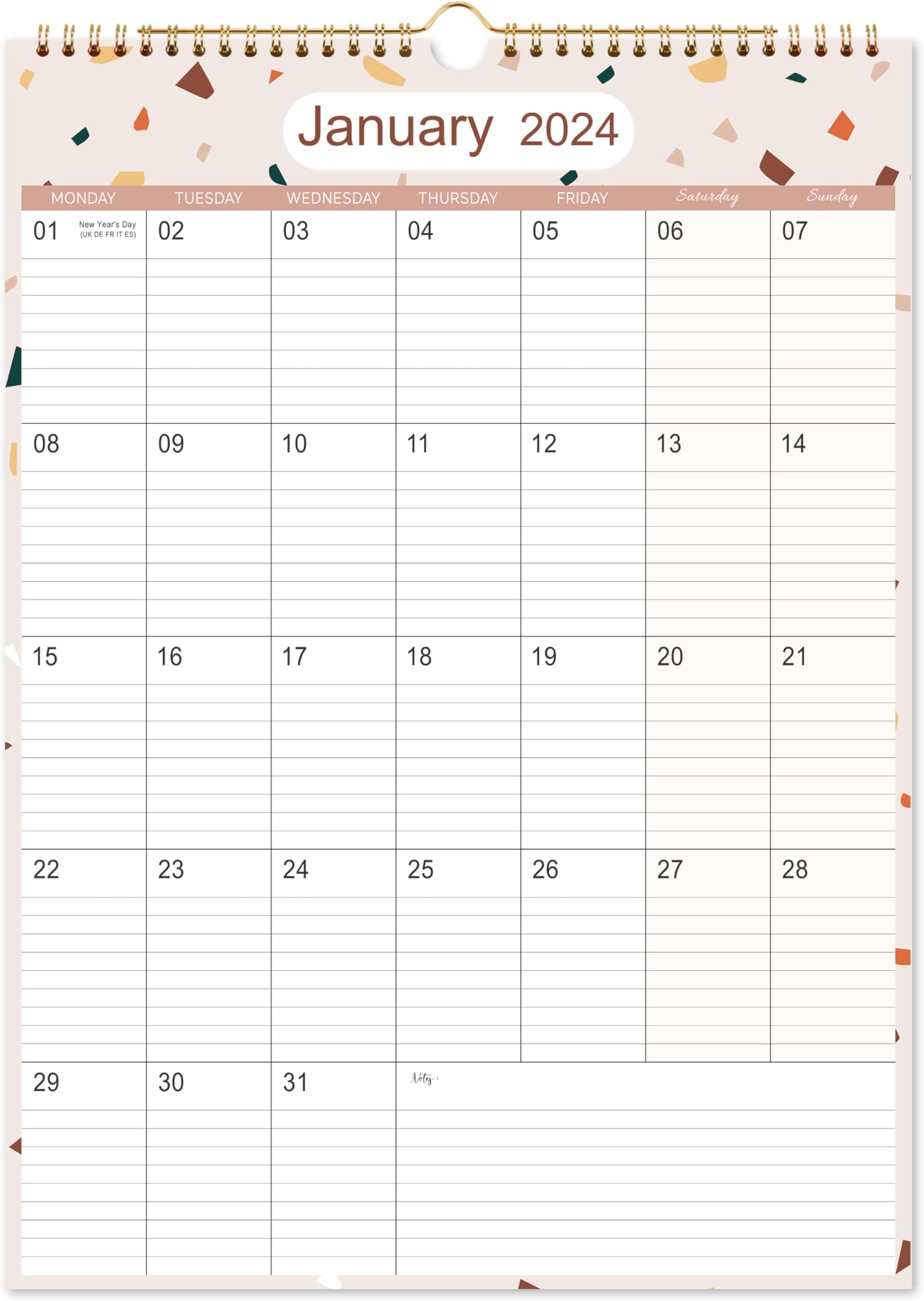 Calendar 2024 uk Family Calendar 2024 from Janaury to December