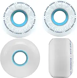 Ricta Rodas de skate branco / azul - 56 mm 78a (conjunto com 4)