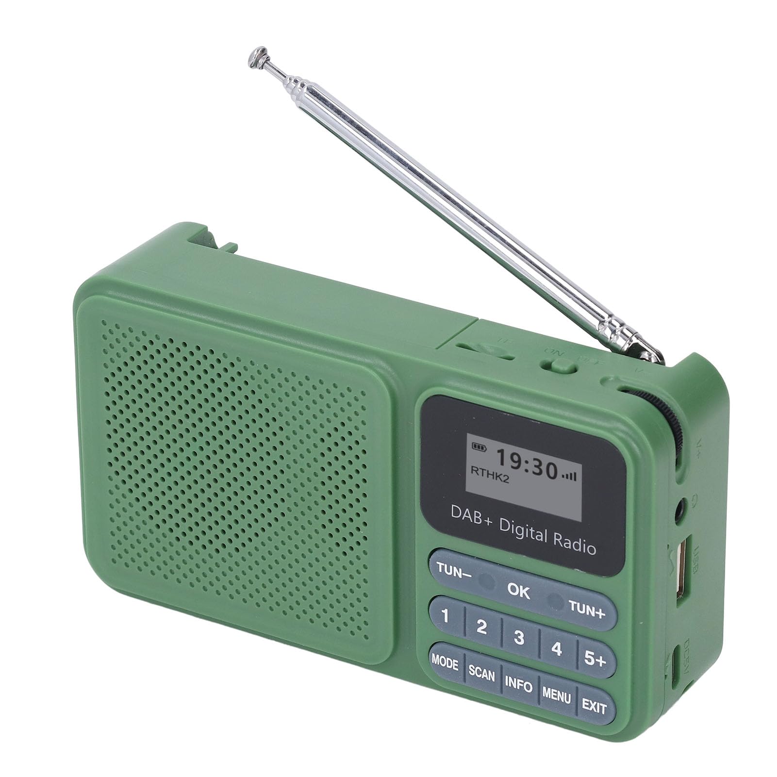 Solar Powered Dab Radio Stereo -Lautsprecher USB Music Playback Digital Radio für Outdoor -Aktivitäten