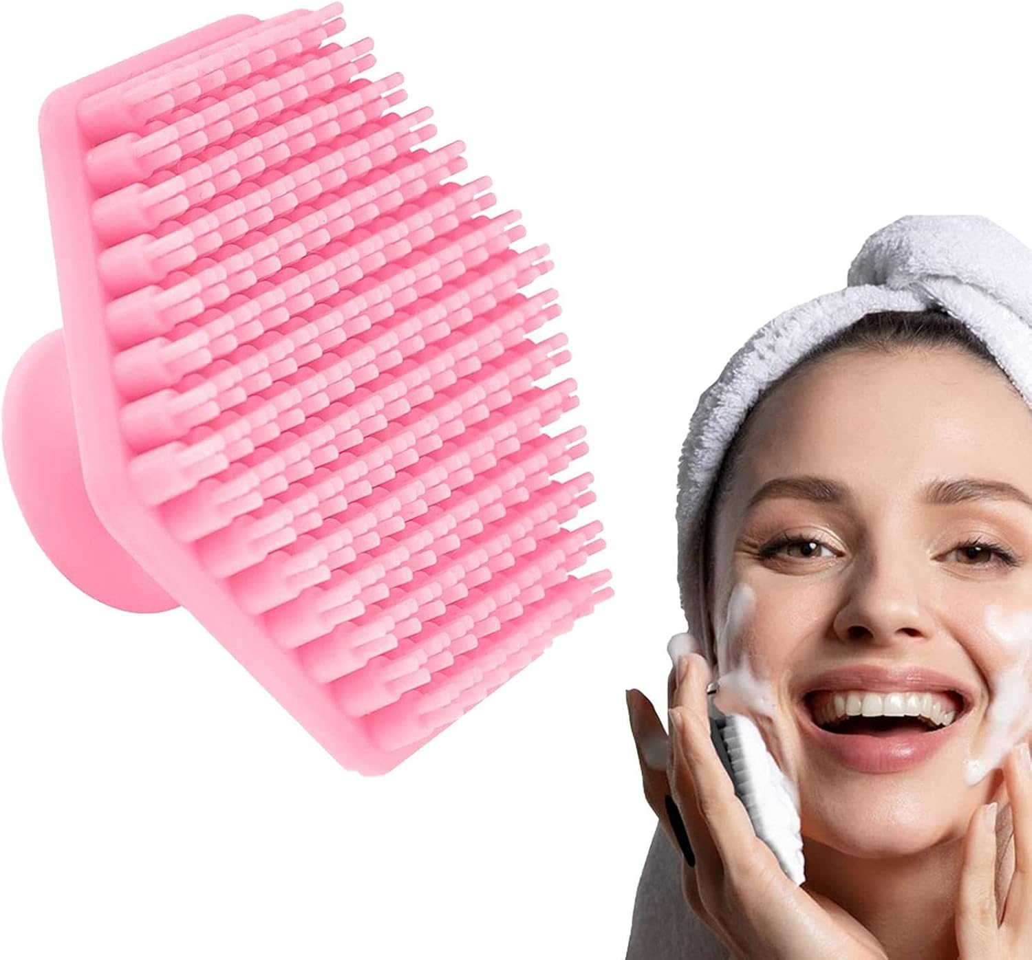 Siliconen gezichtsreinigingsborstel | Handheld Facial Scrubber Exfoliating Face Wash Brush – Gezichtswasborstel, gezichtsreinigingsborstel, siliconen gezichtsscrubber exfoliator