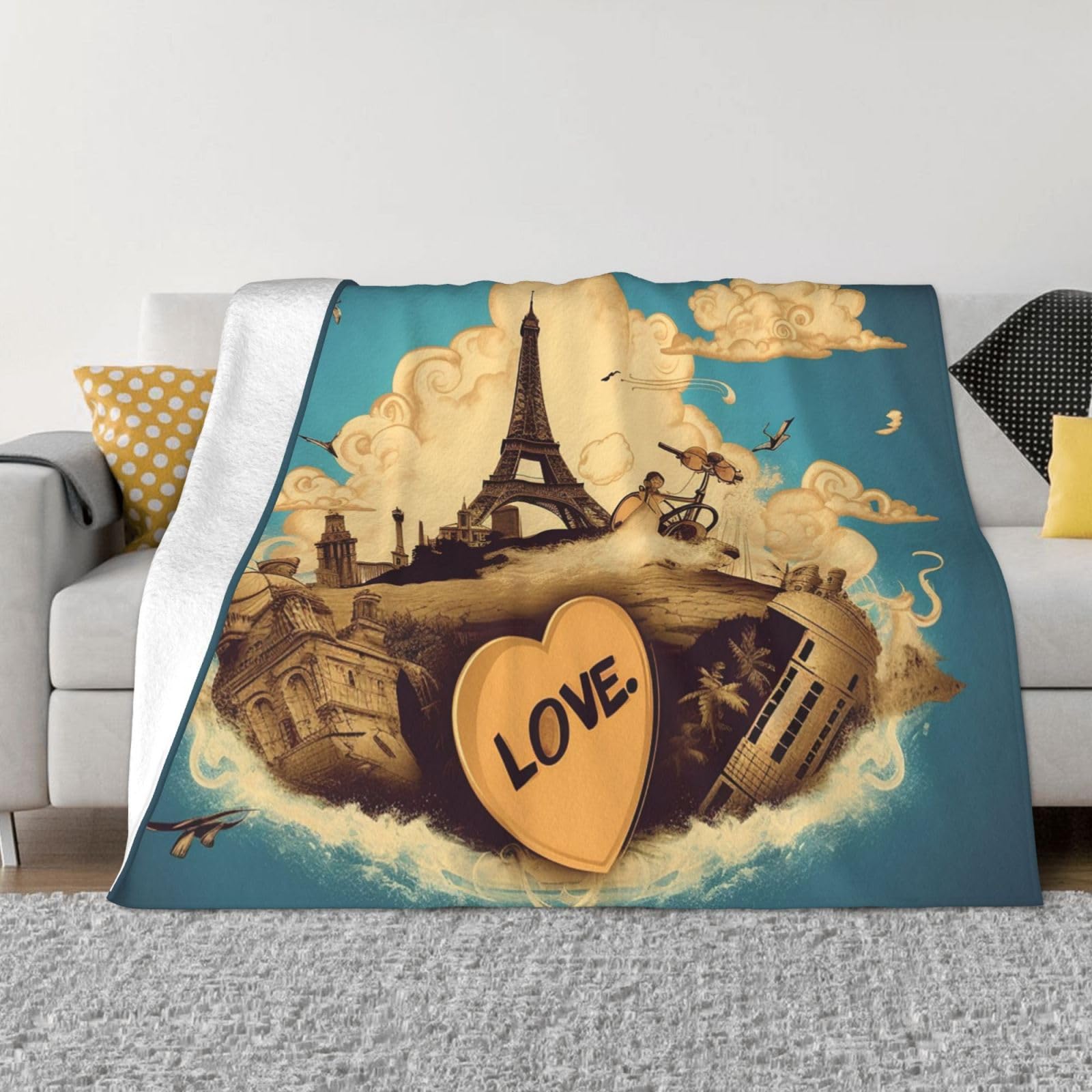 Couverture polaire lit et canapé idée cadeau voyage