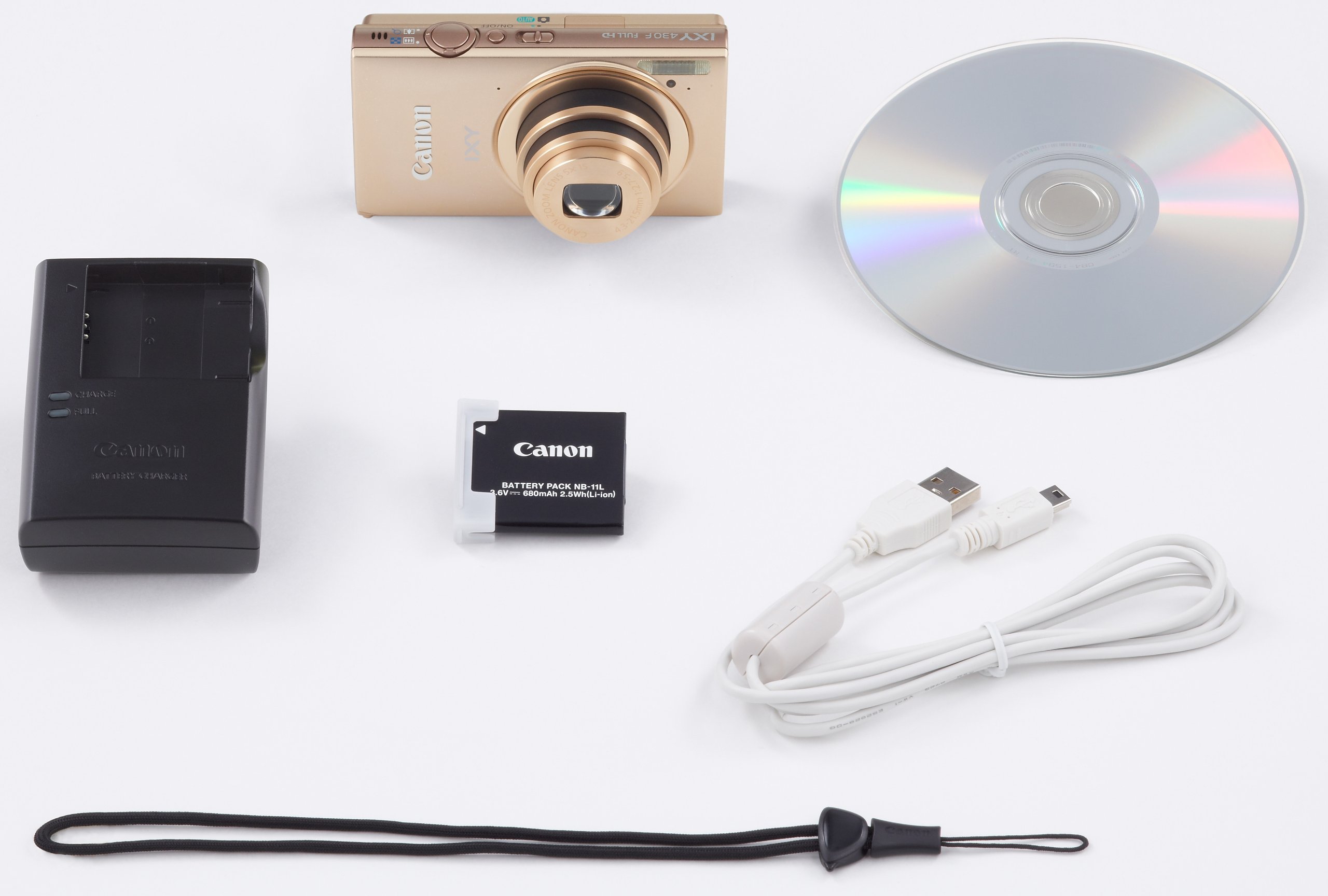 Canon デジタルカメラ IXY 430F ゴールド 1600万画素 光学5倍ズーム Wi 