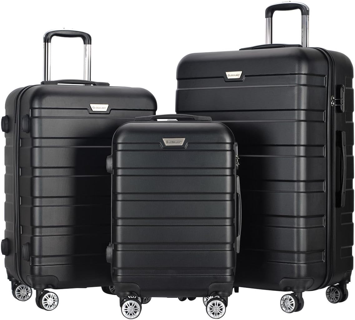 Goplus Luggage set of 3 GLOBALWAY Carry on Hardshell