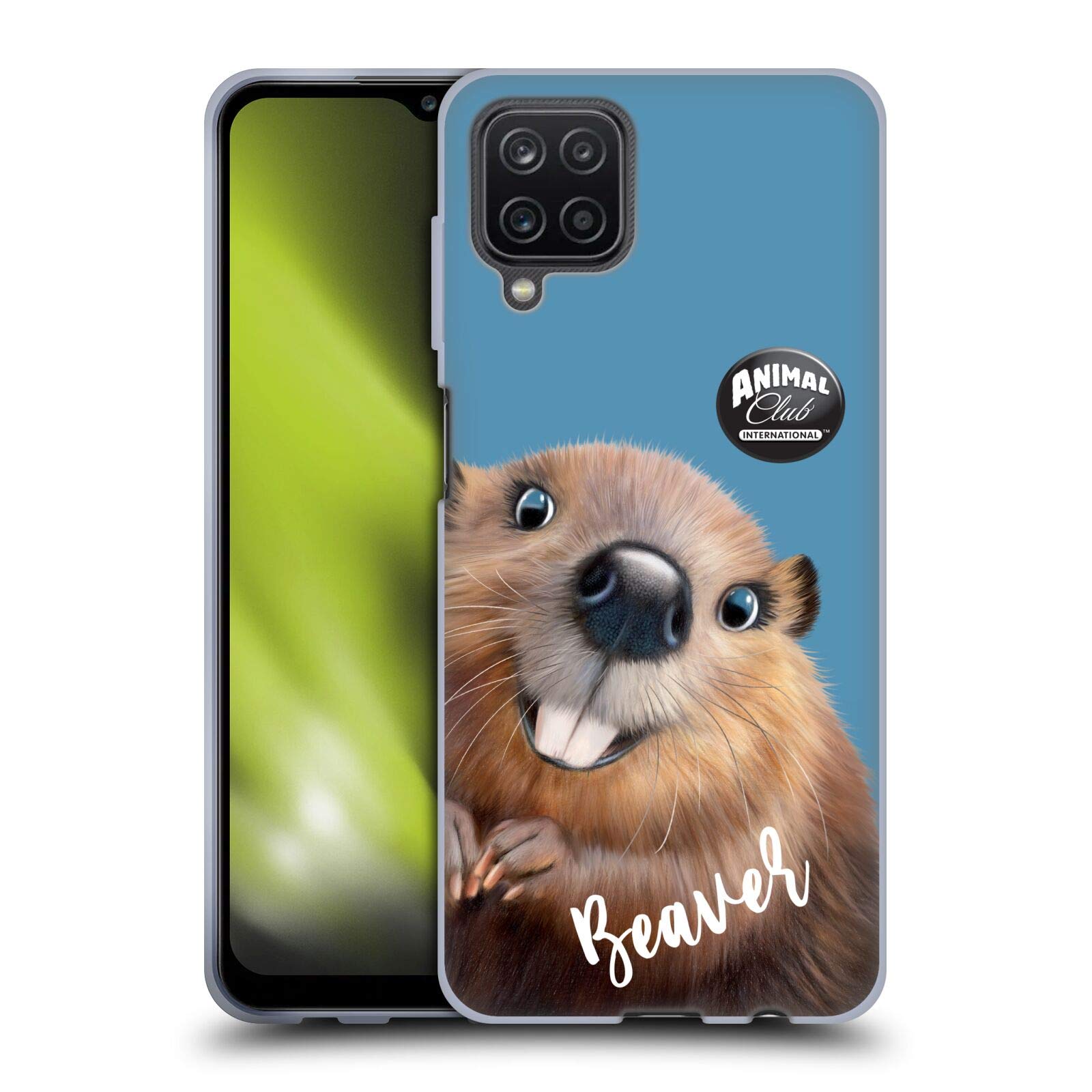 Head Case Designs Offizielle Animal Club International Biber Gesichter Gel Handyhülle Hülle [Militärischer Schutzgrad] Kompatibel mit Samsung Galaxy A12 (2020)