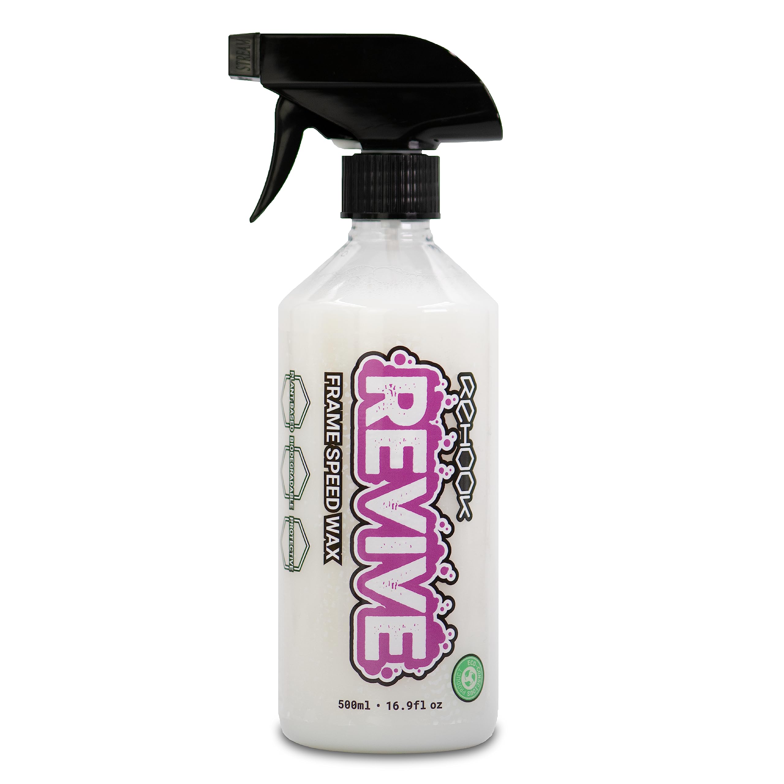 Rehook Frame Speed Wax 500ml | Plant-Based, Biodegradable, Corrosion-Inhibiting Post-Wash Bicycle Protection Spray | Safe on All Surfaces, Suitable for All Bikes