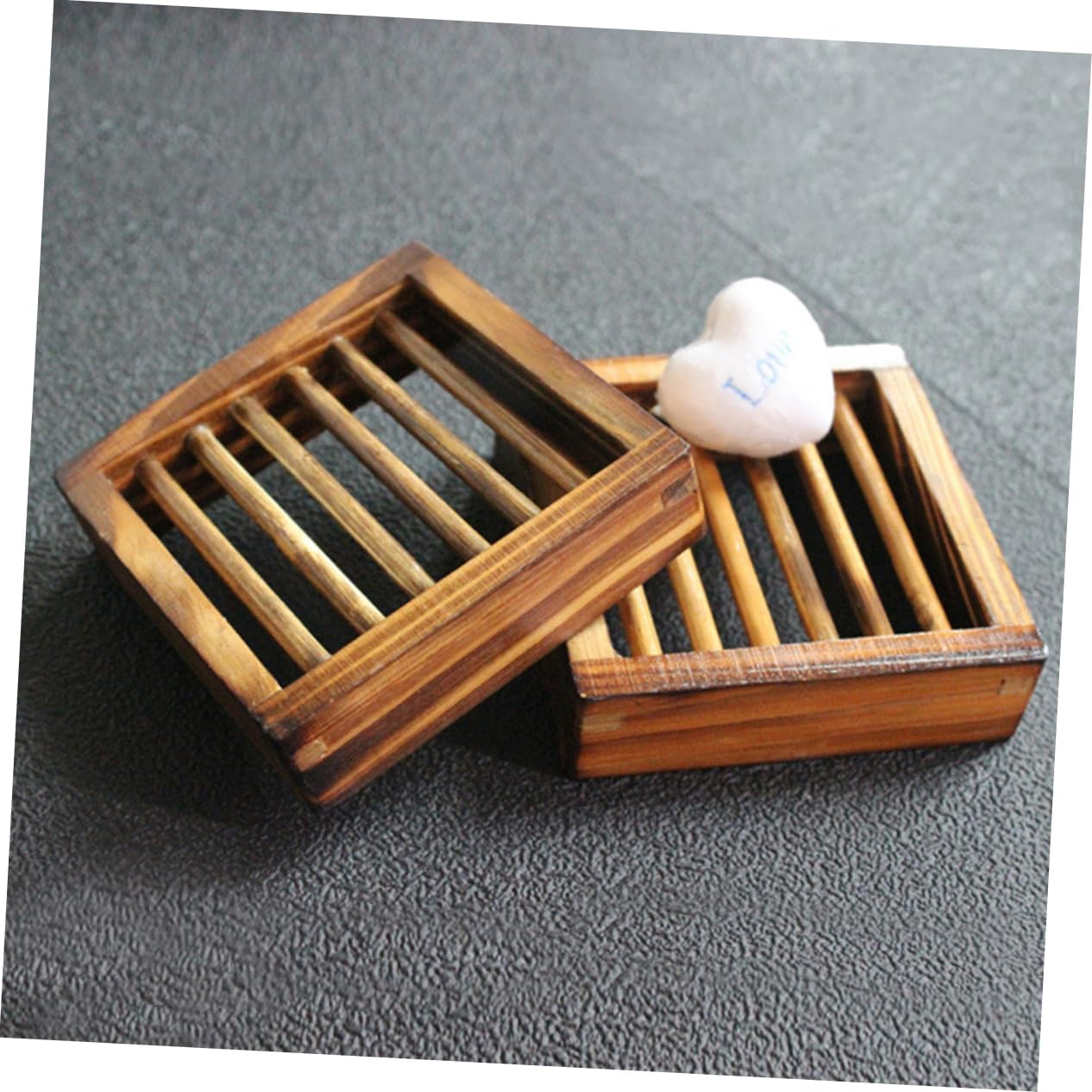 Soap Dish, 1pc Soap Tray Soap Drain Tray Draining Soap Rack Bathroom Soap Shelf Wood Soap Drying Dish Kitchen Soap Drain Dish Kitchen Accessories Soap Drainer