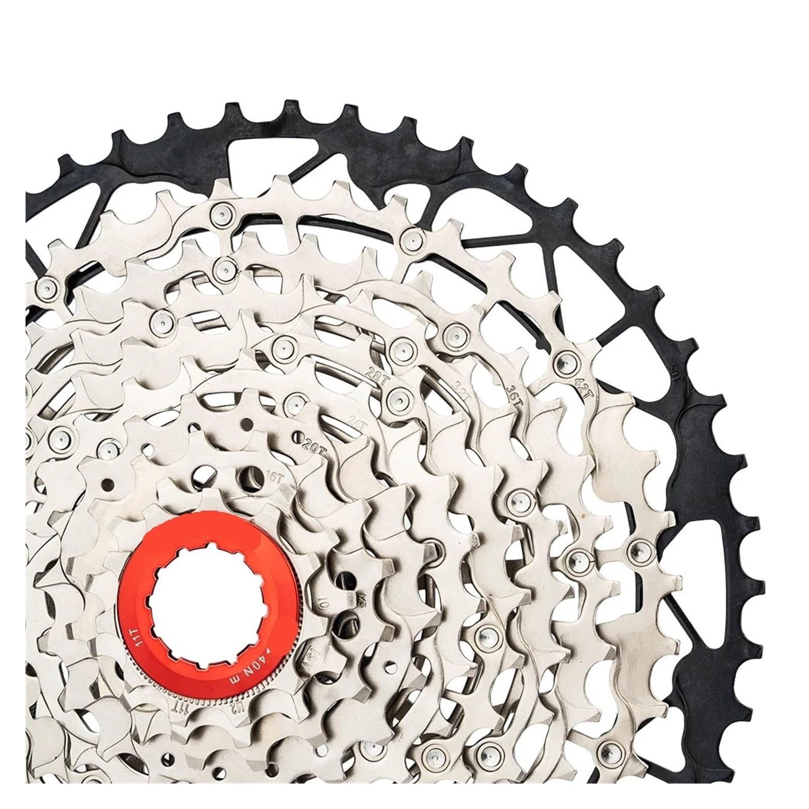 Generico Ruota libera a cassetta in acciaio a 10 velocità, pignone 11-40T 11-50T K7 for bici