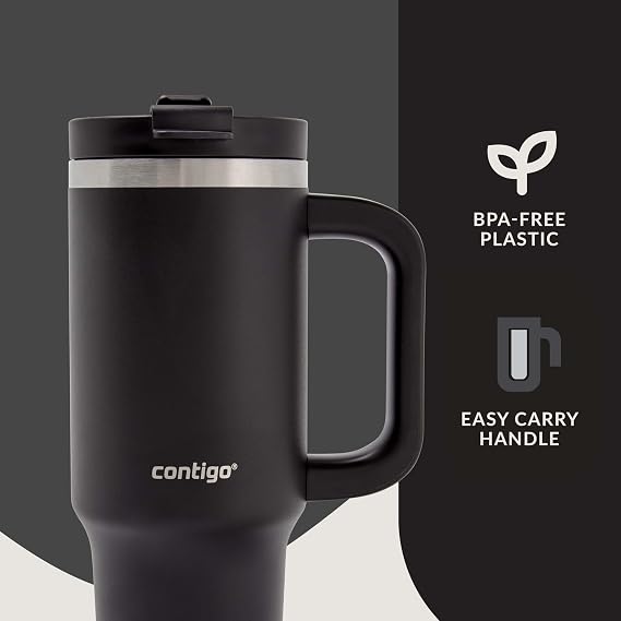 Contigo Streeterville Tumbler with Handle & Straw, 29h Cold, 880 ml