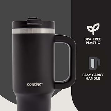 Contigo Streeterville Tumbler with Handle & Straw, 29h Cold, 880 ml