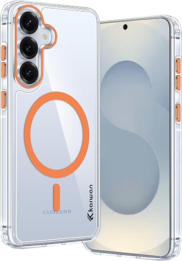 KARWAN Crystal Clear Transparent Back Cover Case with Camera Protection,Compatible with Samsung S24, Anti Yellow Clear Sho...