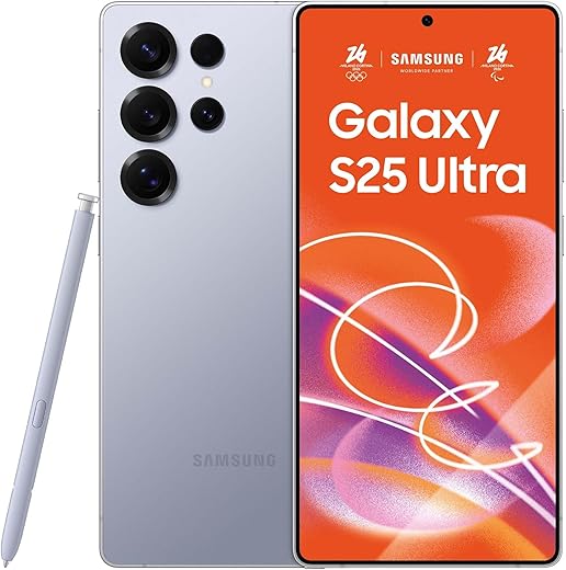 Samsung Galaxy S25 Ultra Smartphone AI, 3 anni di Garanzia del produttore, Display 6.9'' QHD+ Dynamic AMOLED 2X, Fotocamera 200MP, RAM 12GB, 1TB, 5.000 mAh, Titanium Silverblue [Versione italiana]