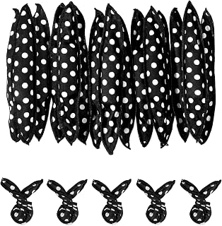 15 PCS Pillow Rollers for Hair, Pillow Curlers for Night Sleep (Black) | 6.69 X 1.06 Inch, Soft Sponge, Heatless Curlers for Women, No Heat, DIY Styling Tools