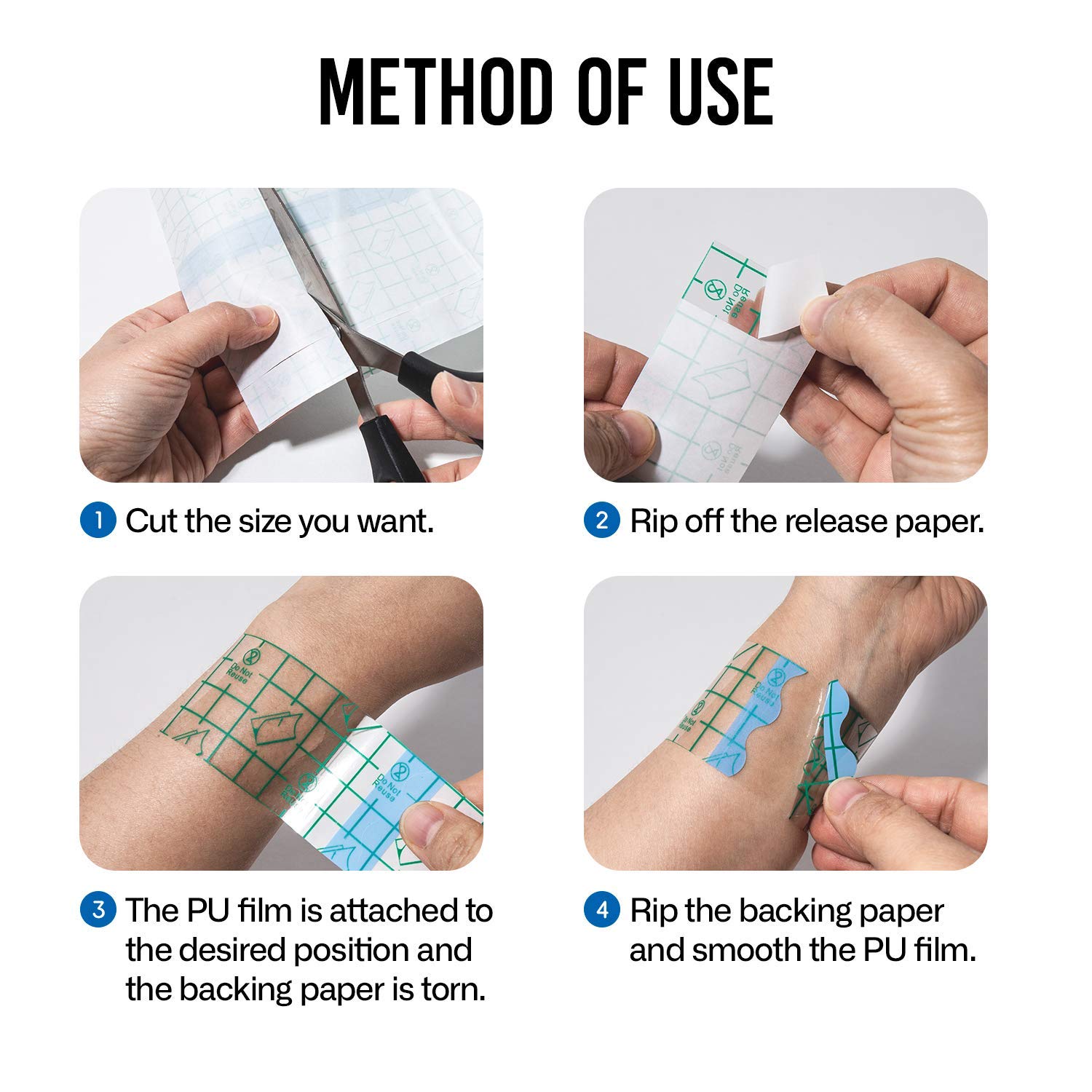 Tattoo Aftercare Bandage 6 in x 6.5 yd Roll Waterproof Tape for