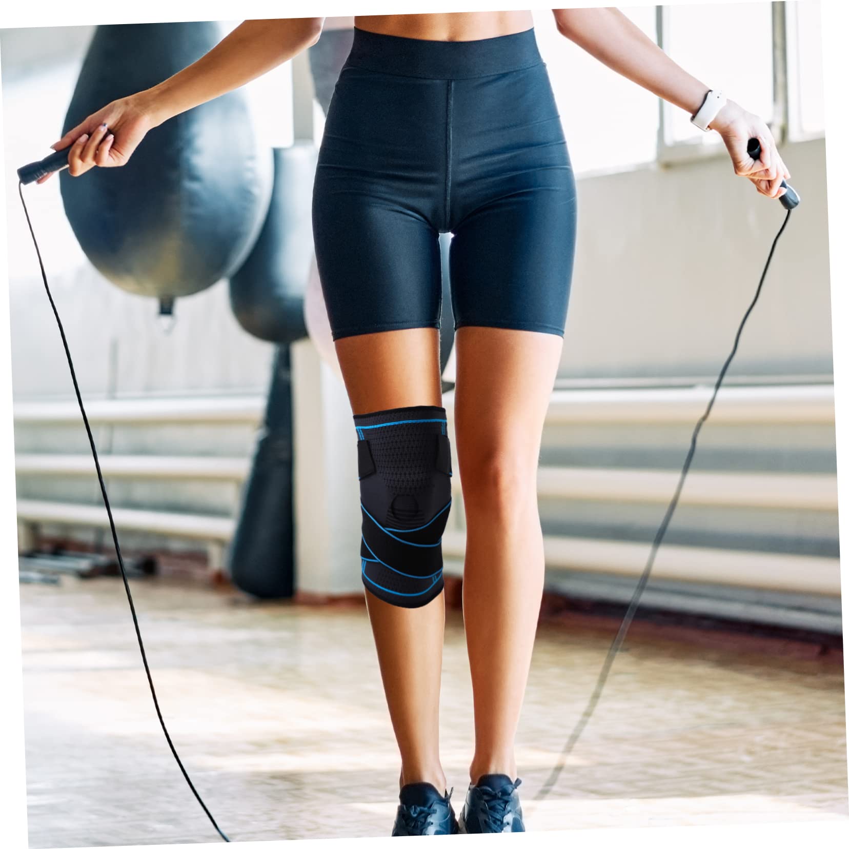 Baluue Running Sports Kneepad Breathable Knee Pad Compression for Yoga Football Wrestling Marathon