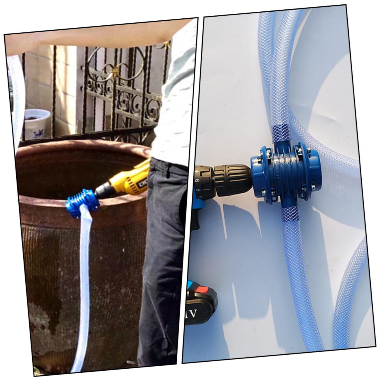 TOYANDONA Mini Handbohrpumpe Selbstansaugend Kunststoffpumpe Leicht Flüssigkeitstransport Für Garten Brunnen Aquarium Bewässerung Flexibel Und Einfach Mit Elektrowerkzeug Kompatibel