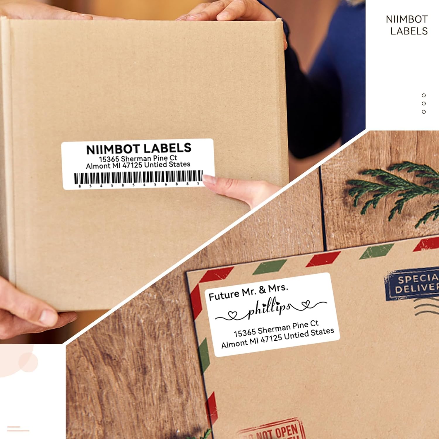 NIIMBOT Labels for B1 B21 B3S K3, Thermal Printer Labels 1.5" x 2.76"(38x70mm), Label Maker Tape for Jar Labels, Address Labels, File Folder Labels - Image 3