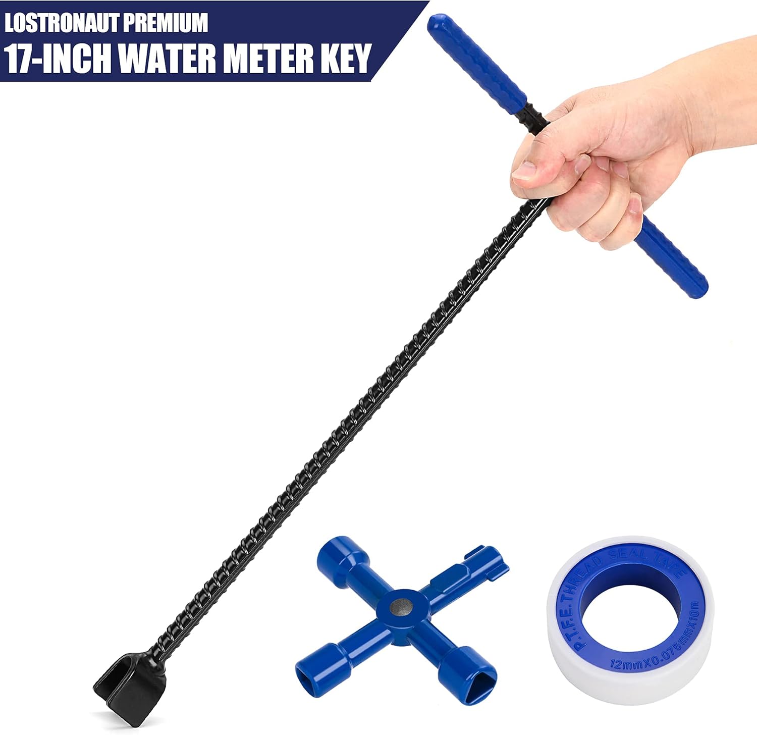 Buy Water Meter Key Wrench 17 Inch Includes 4Way Utility Tool and