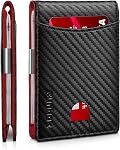 RUNBOX Mens Slim Wallet Larger Capacity with 12 Slots RFID Blocking Minimalist Bifold Front Pocket Wallet for Men with ID Window