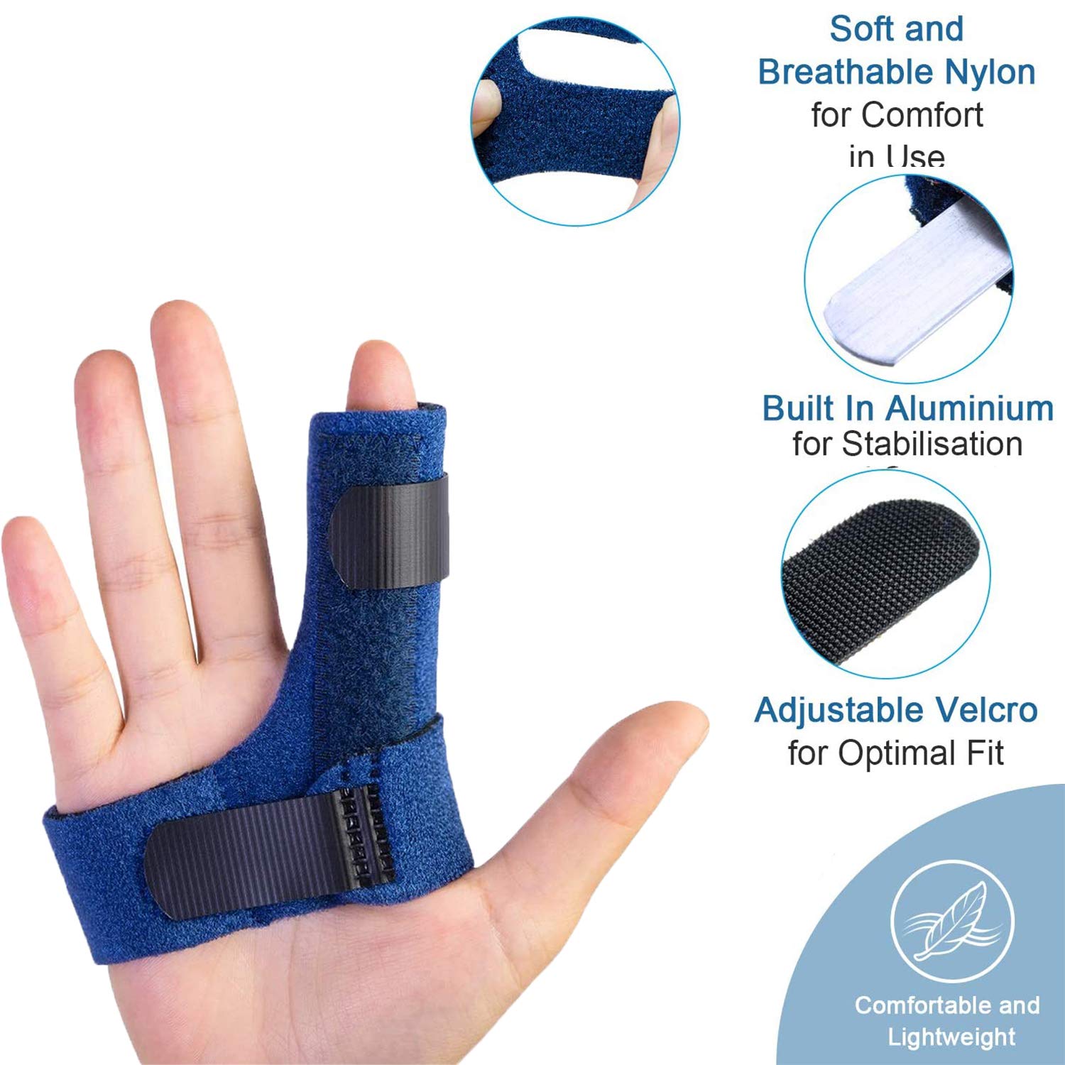 Trigger Finger Splints, Finger Knuckle Immobilization, Builtin