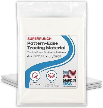 Superpunch Pattern Ease Tracing Material, 46 in x 5 yd, Made in USA