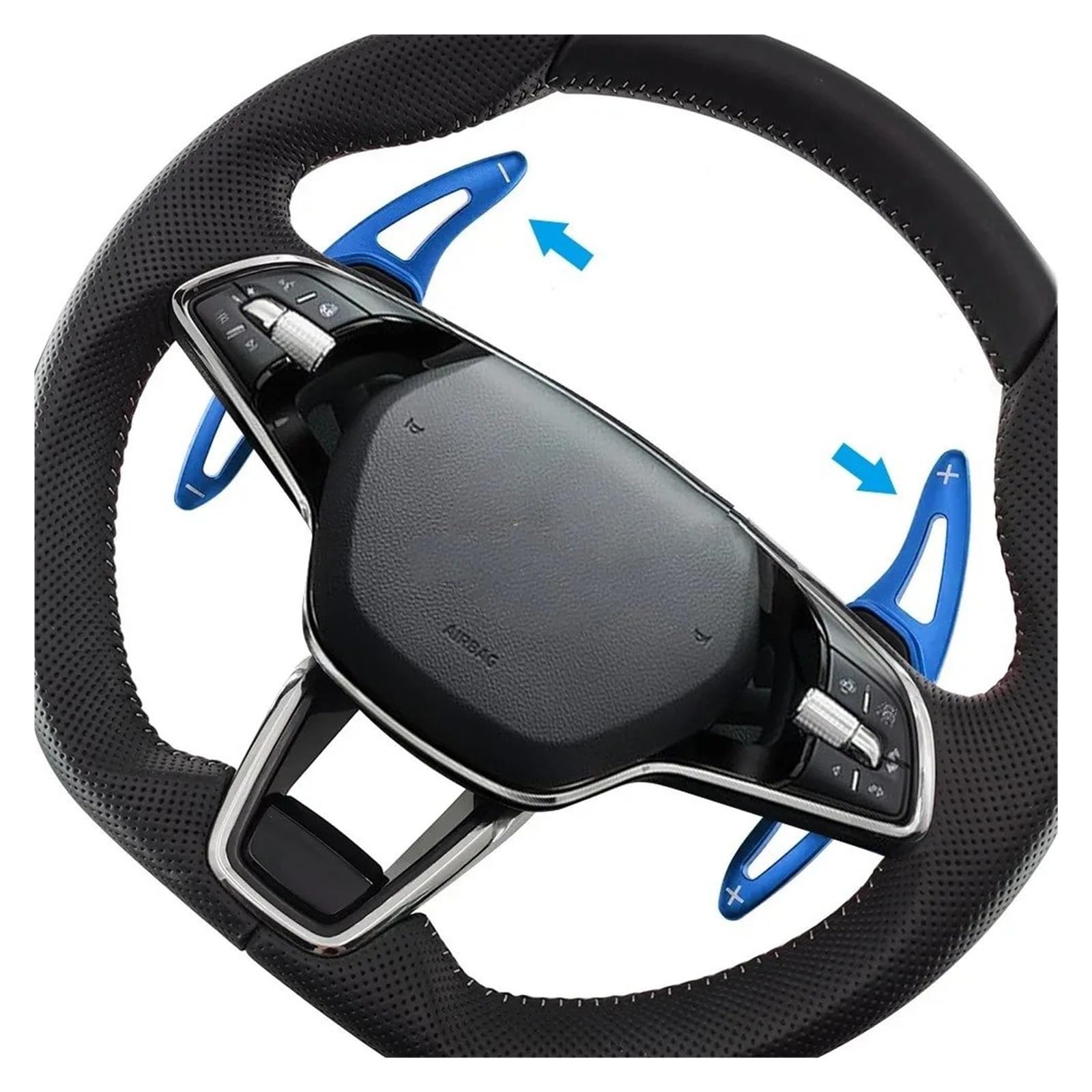 Zhangzhengyao Blue Car Steering Wheel Shifter Paddle For Skoda For Octavia For Enyaq For Scout For Kodiaq For Karoq For Superb For Scala For Kamiq Car Wheel Shift Paddle Shifters(Blue)