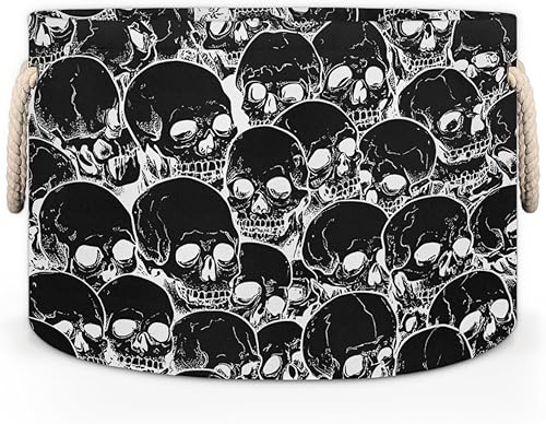 Vista 12 de Cesta de almacenamiento redonda grande de béisbol, canasta de almacenamiento circular plegable para béisbol, con asa para niños, manta de juguetes