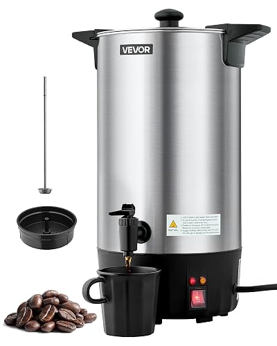 VEVOR Commercial Coffee Urn 60 Cup 9 L Hot Beverage Dispenser