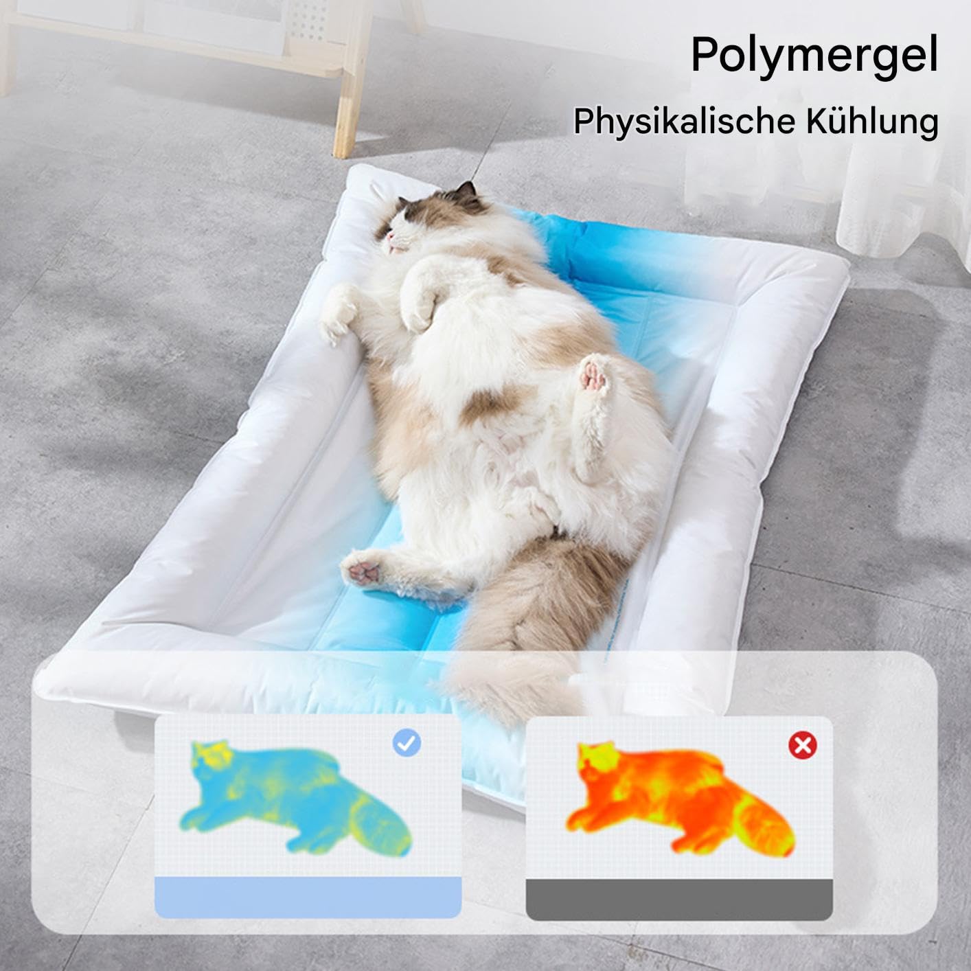 Almohadilla De Gel Refrescante Para Perros Manta De Gel Refrescante Para | Suministros Mascotas Clima Cálido Portátil Para Jardín Playa Coche Picnic