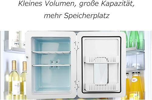 Miniatura 6 de Refrigerador de coche 10L Mini refrigerador portátil pequeño para habitaciones, mini refrigerador para bebidas, mesa de minibar silenciosa,