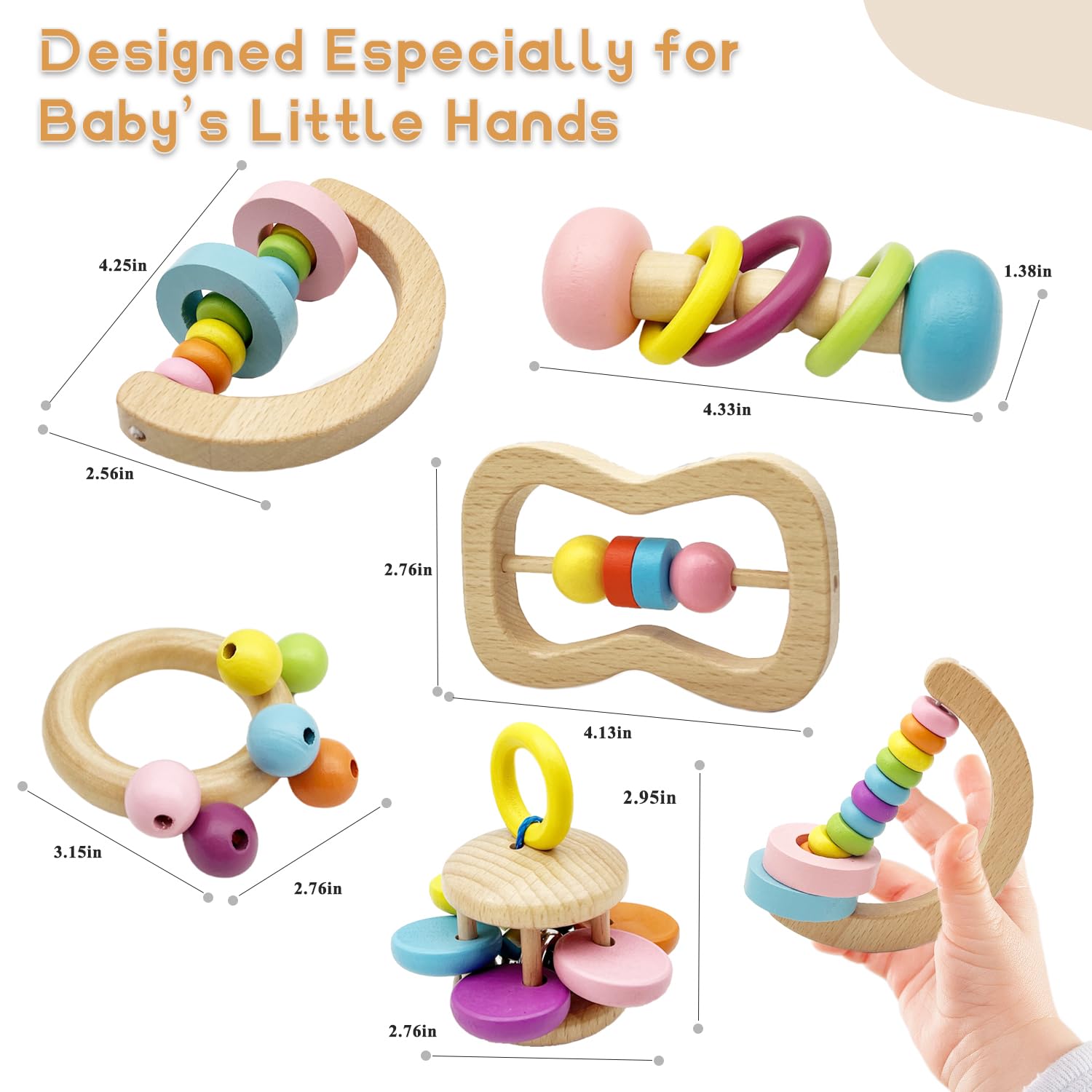Wooden Baby Rattle image 5