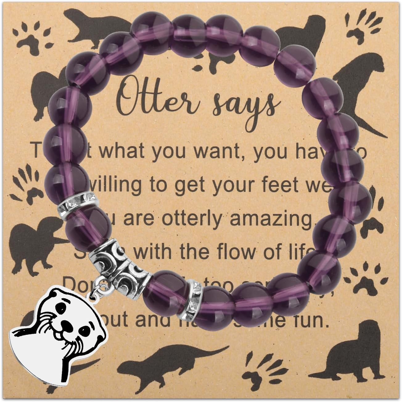 FAADBUK Otter Bracelet - Inspirational Gift for Otter and Animal Lovers