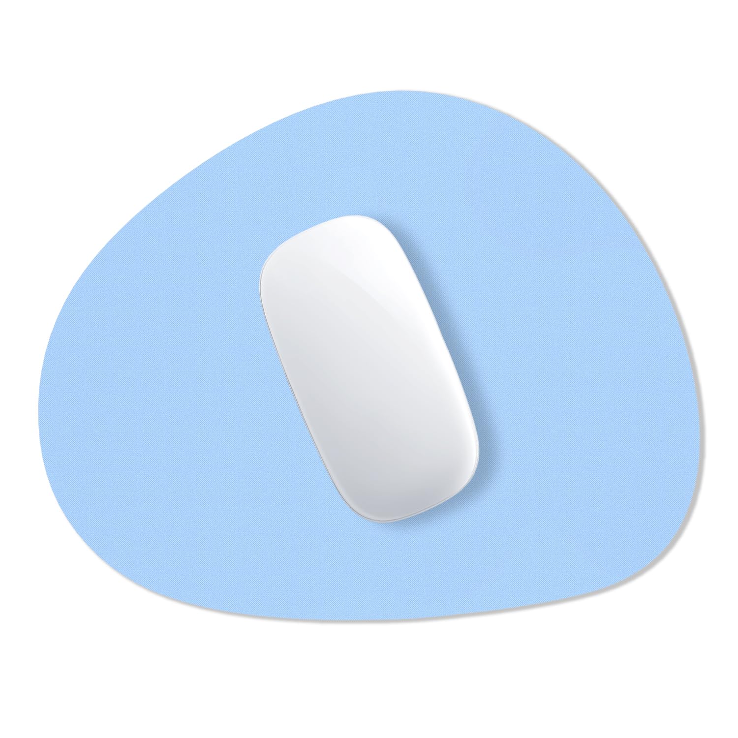Tapis de souris ovale texturé de qualité supérieure bleu 3 mm - 8