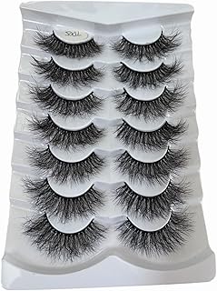 Individual Eyelashes Long 25 Mm 7 Pairs Of Soft Eyelashes Multi Layer Lengthened Thick Thickened Fluffy False Eyelashes Lashes False Eyelashes Dramatic 20MM Faux Big Eyelashes Bulk