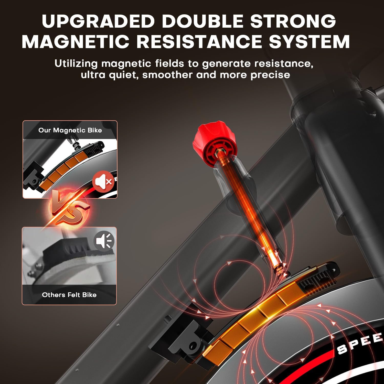 Upgraded Exercise Bike for Home Gym Use with LCD Display & Tablet Holder, S… thumbnail 3