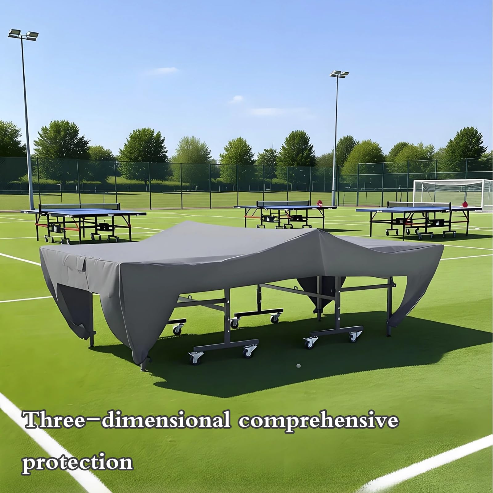 Copertura per Tavolo da Ping Pong,Copertura Impermeabile per Tavolo da Ping Pong,Copertura Ping Pong Interno/Esterno,Protezione Contro Pioggia,per Uso Interno ed Esterno