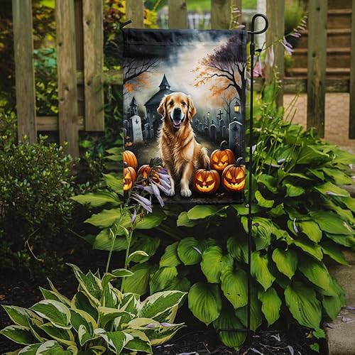 Miniatura 285 de Caroline's Treasures DAC2011GF - Bandera decorativa para jardín de Halloween con diseño de beagle para jardín, jardín, jardín, jardín, multicolor
