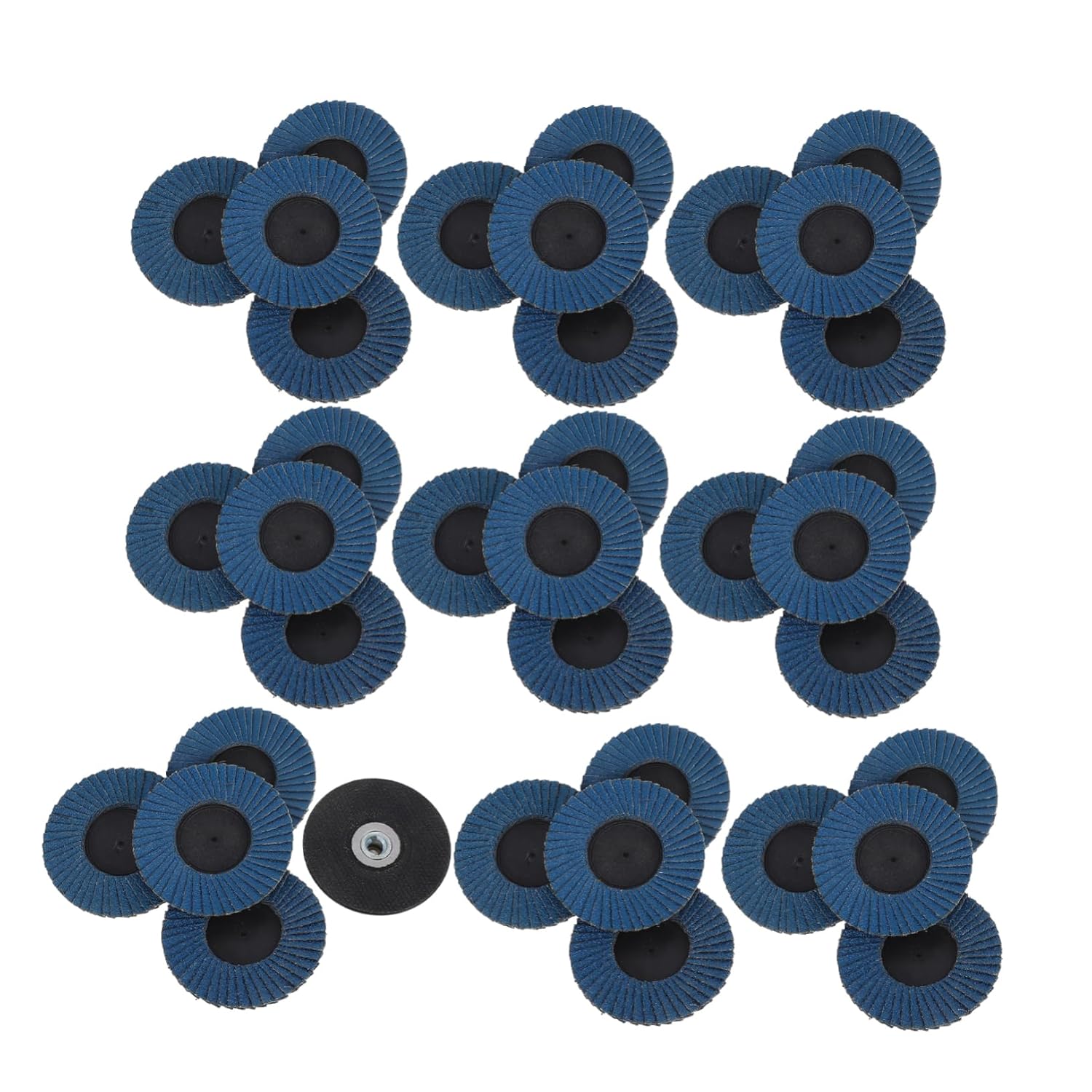 Generic 1 Set Flap Sanding Wheel for Angle Grinders Assorted Grits with Backing Pad Grinding Discs for Metal Polishing and Multi Material Applications