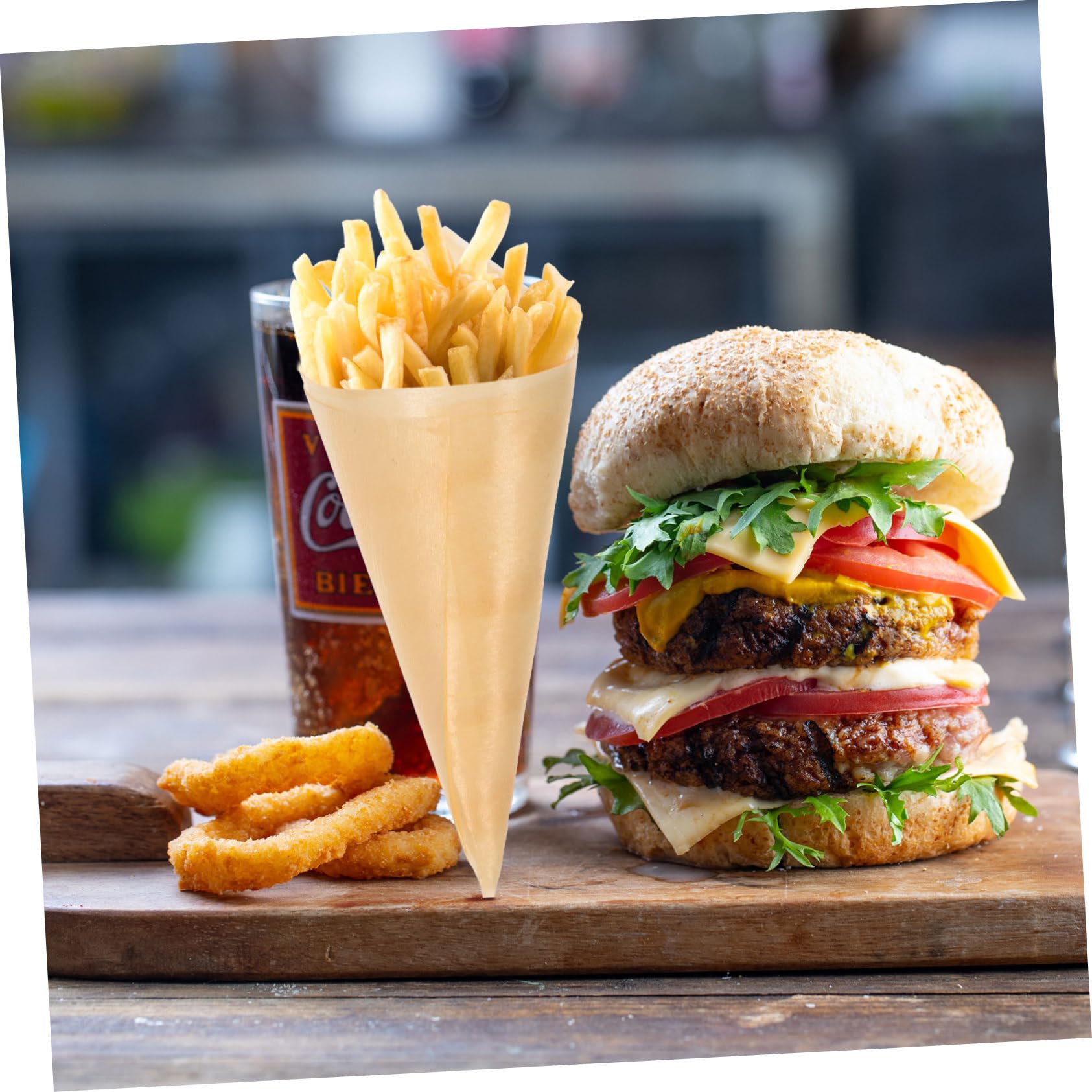 Garneck 50pcs Disposable Cones Ice Cream Candy Packaging for Parties Weddings and Events Safe Lightweight and Convenient Cones