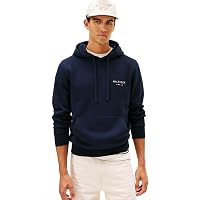 Tommy Hilfiger Uomo Felpa con Cappuccio Brand Love Small con Tasca a Marsupio