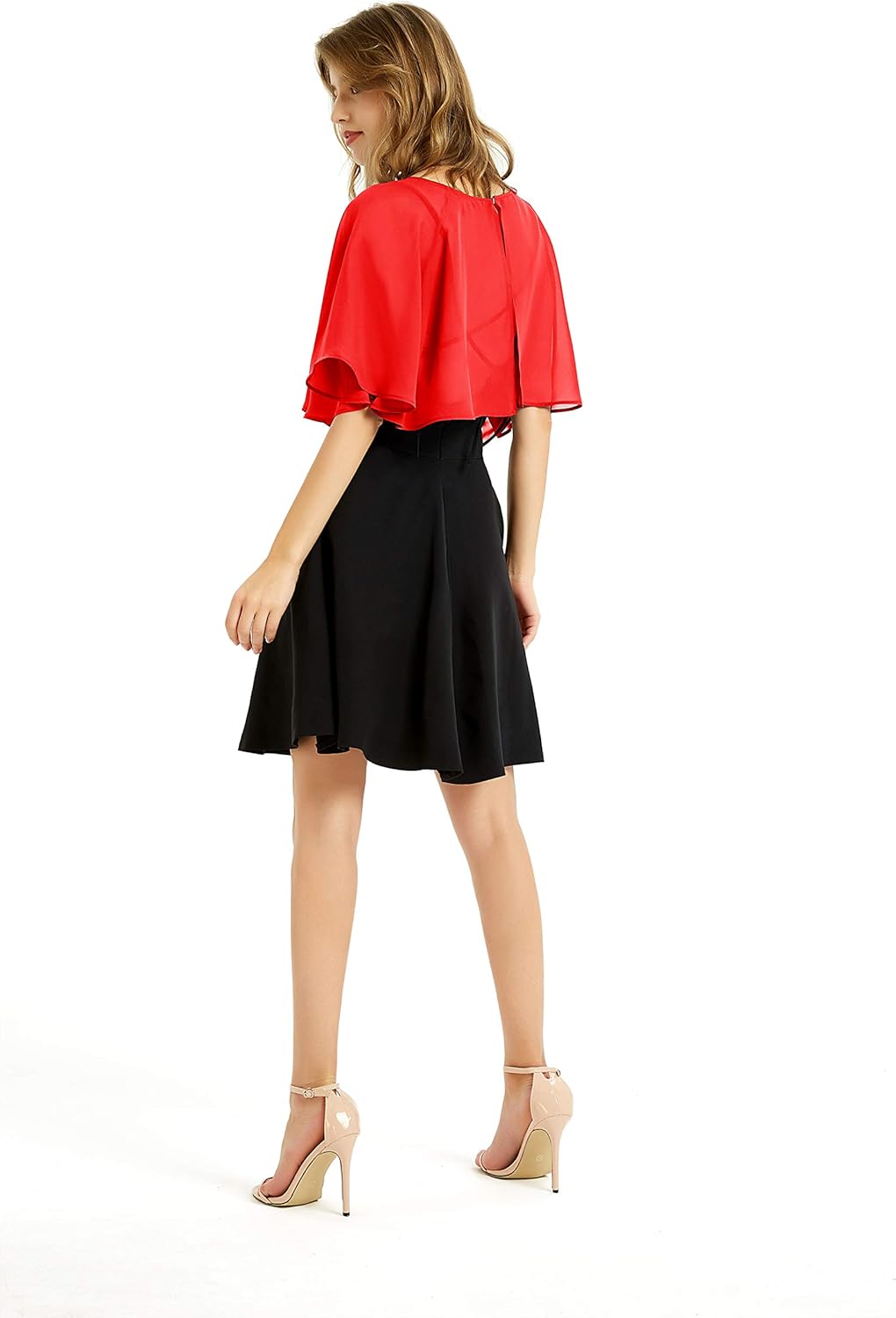 Women's Soft Chiffon Shawl Wraps Shrug for Evening Dress Wedding Cape Bolero Flapper Cover Up - Image 3