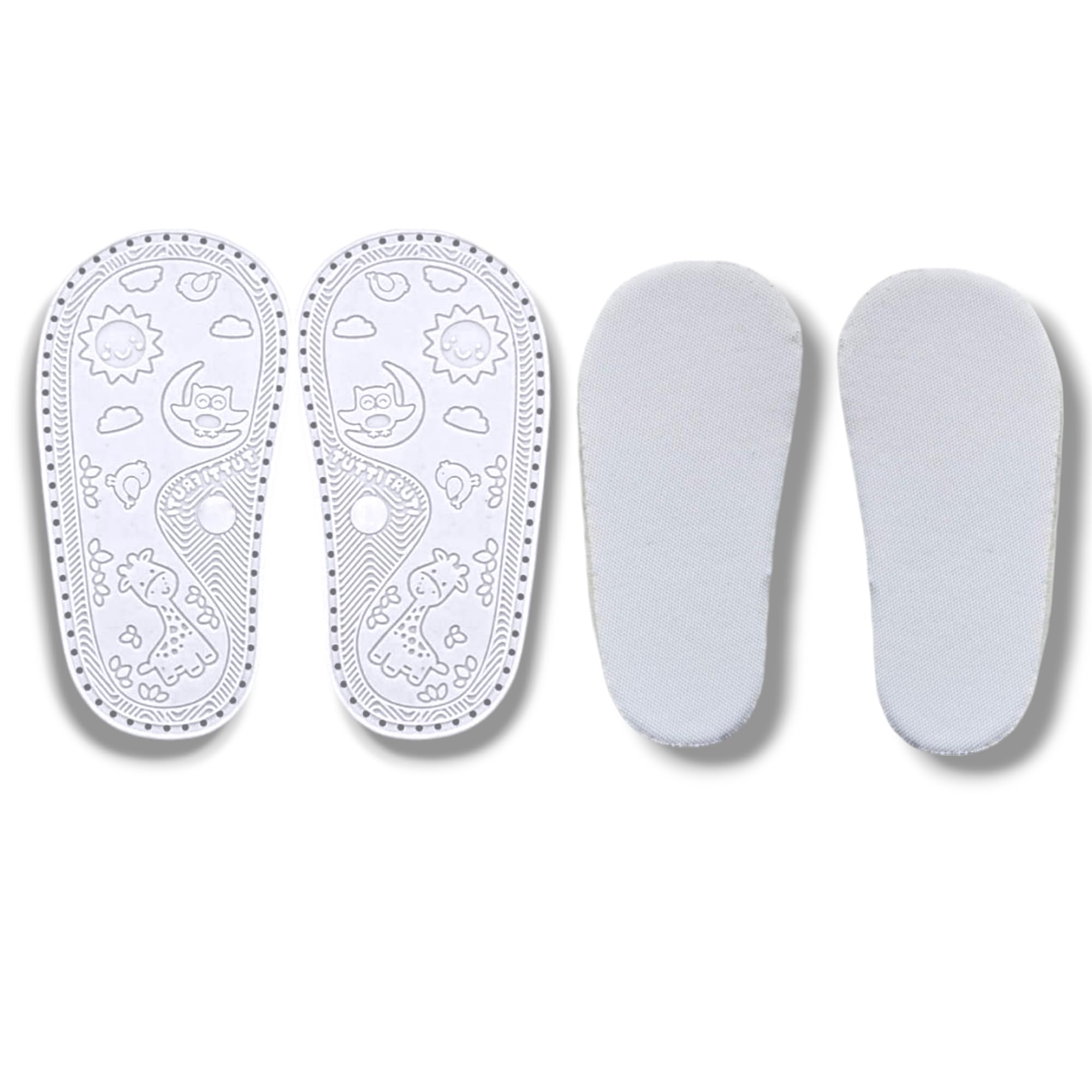 Ann G Perforated Baby Shoe Soles with Pure EVA Inner Soles, Soft, Flexible, Nonslip, Comfortable, Crochet Accessories, Babies First Shoes