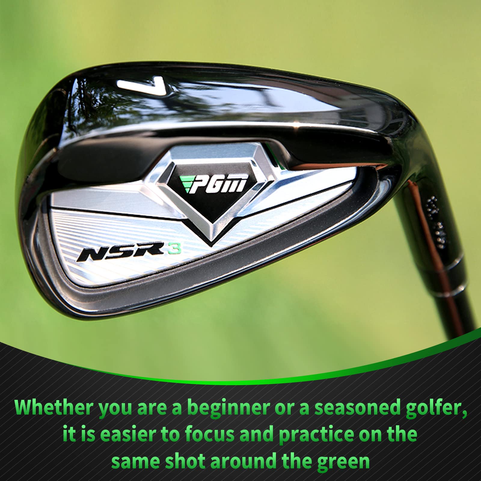 PGM Golf Clubs NSR III Golf Iron Thru Gap Wedge con aste in grafite per golfisti destrorsi - S/R Flex