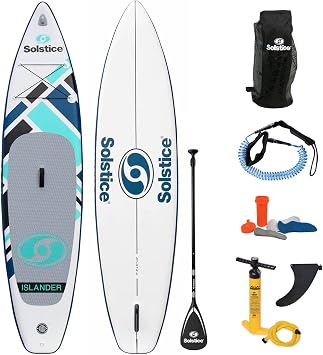 Solstice Watersports Islander Inflatable Stand-Up Paddle Board Kit 112 x 31 x 6