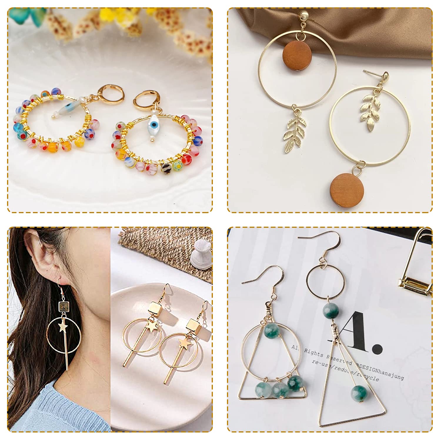 Earring Making Supplies Earrings Beading Hoop For Jewelry Making