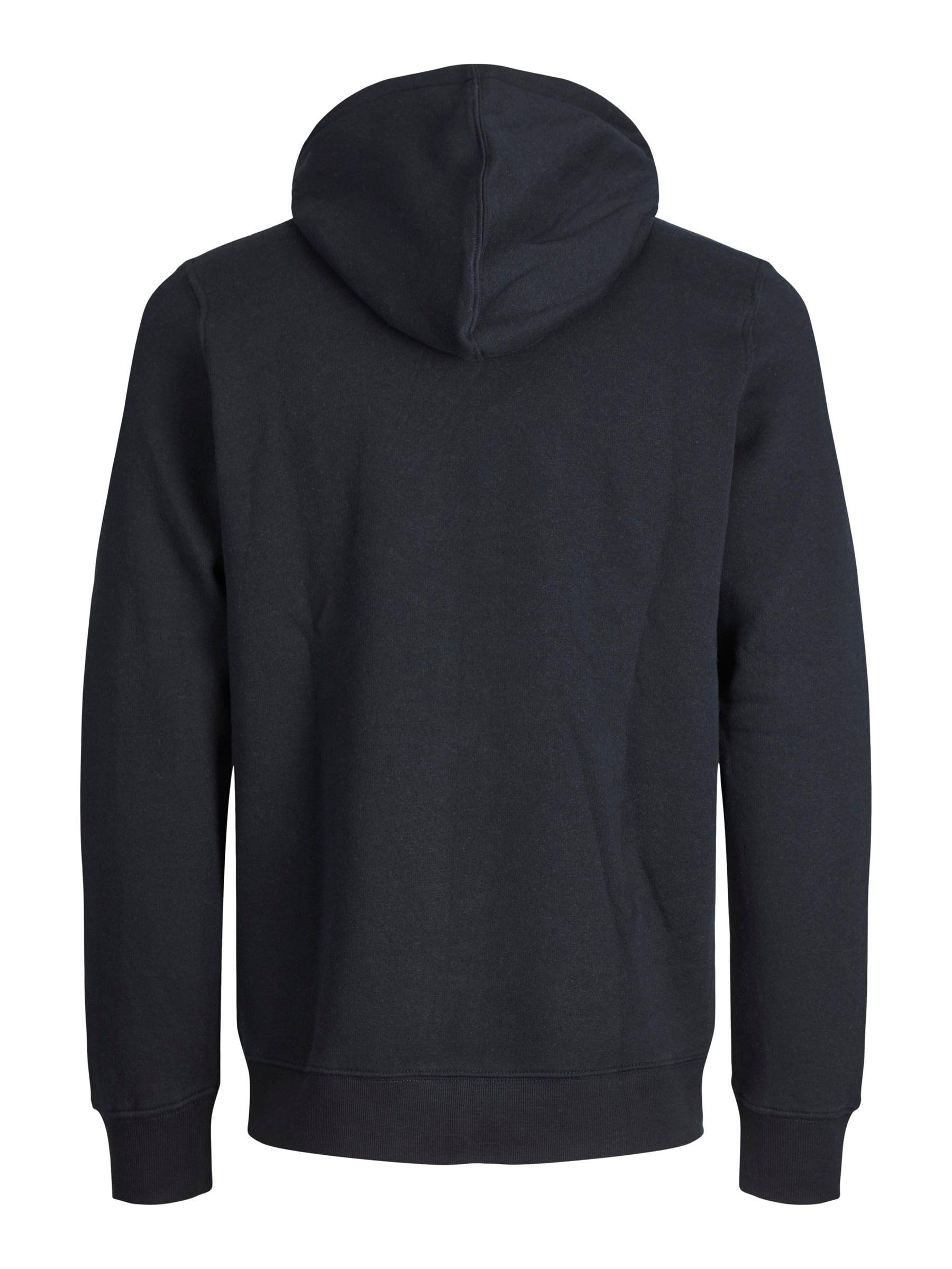 JACK & JONES Mens Bradley Zip Hoodie Plus Size Long Sleeve