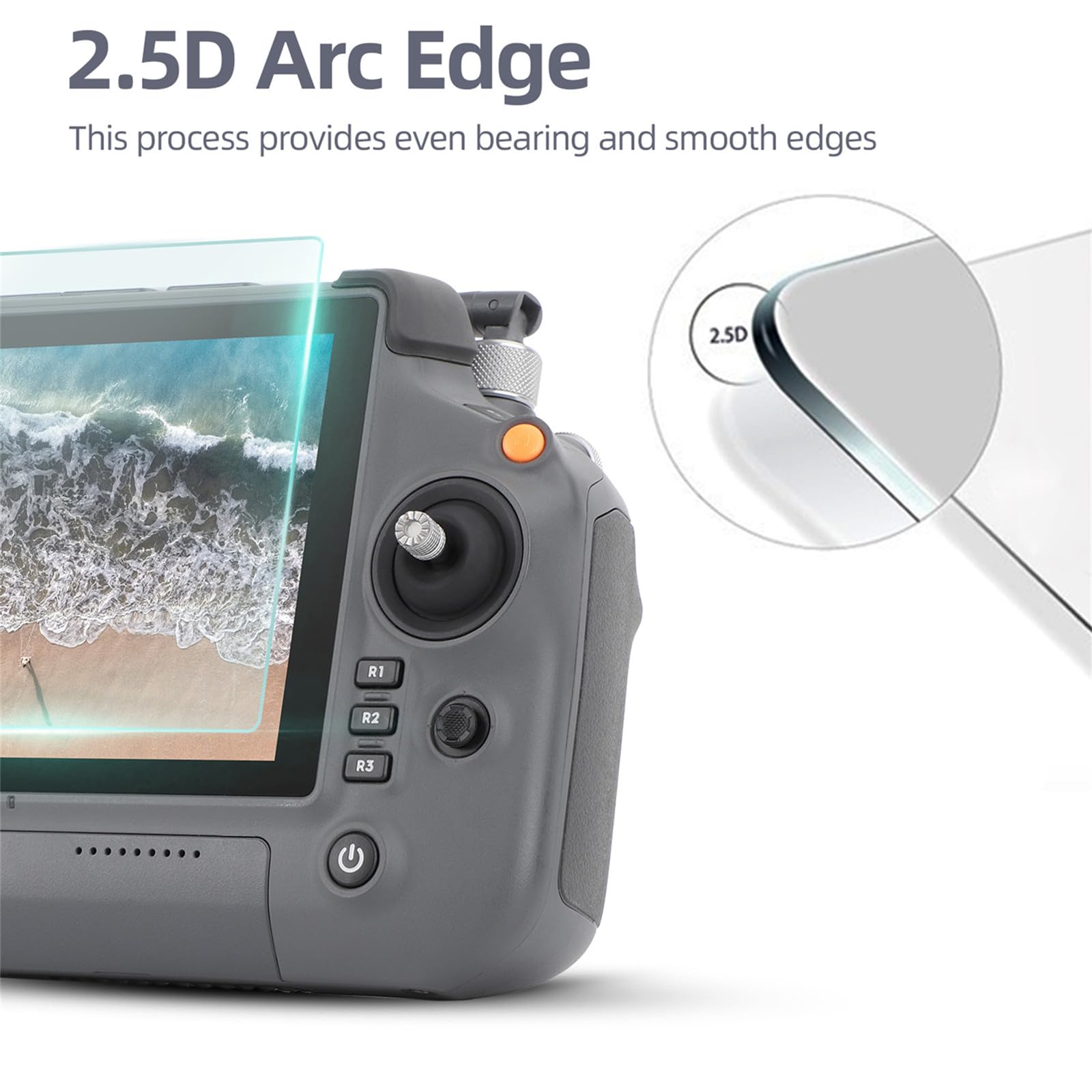Pellicole HD per DJI RC PLUS 1/2 Telecomando 9H Durezza Protezione dello Schermo in Vetro Temperato per DJI Inspire 3/Matrice 4T/4E/Enterprise Matrice 30/30T/Matrice 350 RTK/AGRAS T70/T60/T50