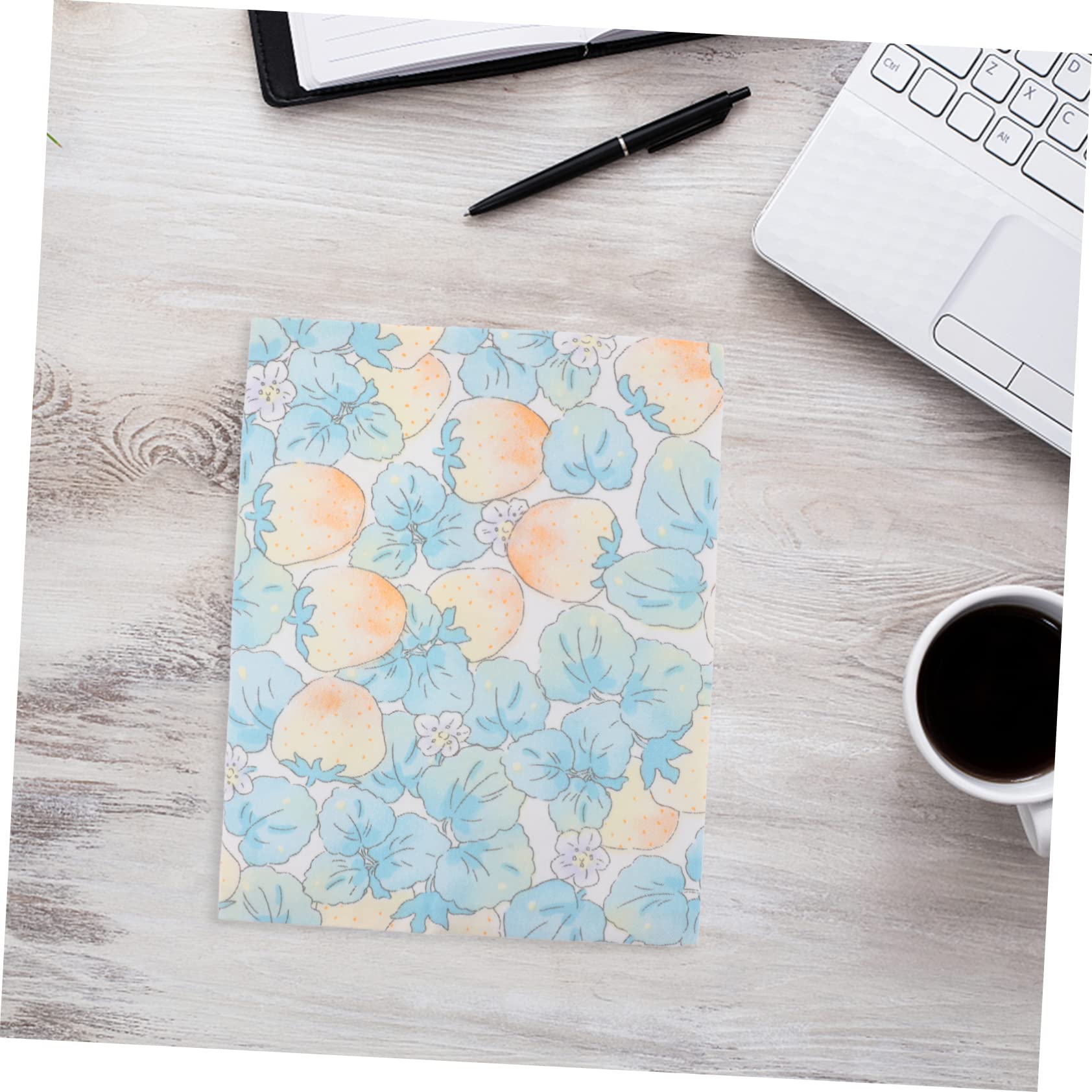 NUOBESTY 5pièces Housse De Réutilisable Décorative Pour Carnet Couverture Résistante Aux Déchirures Design Fraise Facile à Utiliser