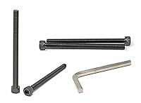 Vista 131 de iexcell Juego de 50 tornillos M4 x 20/25/30/35/40 de acero de aleación de grado 12.9, acabado de óxido negro